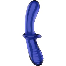 SATISFYER - DOPPEL KRISTALL DILDO BLAU