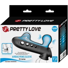 PRETTY LOVE - CRANE PENISHÜLLE MIT AIRBAG SCHWARZ