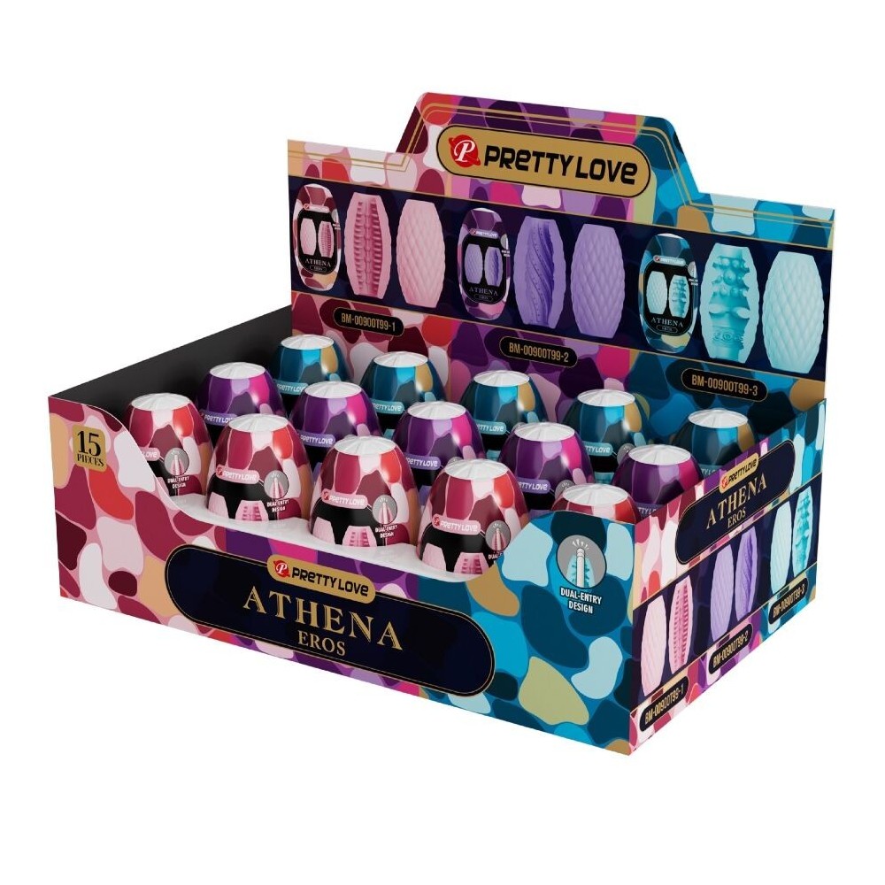 PRETTY LOVE - ATHENA EROS PACK 15 MASTURBADORES MASCULINOS VARIOS