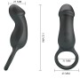 PRETTY LOVE - ANNEAU ANAL ET VIBRATEUR WARREN NOIR