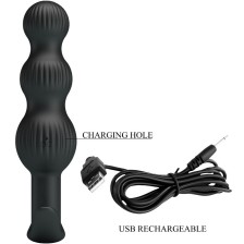 PPRETTY LOVE - SIDNEY VIBRATORE ANALE 10 VIBRAZIONI NERO