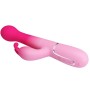 PRETTY LOVE - VIBRATEUR LAPIN MULTIFONCTION 3 EN 1 DEJON ROSE