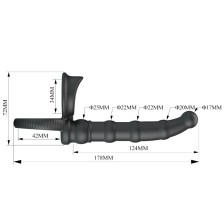 PRETTY LOVE - TATUM VIBRIERENDER PENISRING MIT STECKER 10 VIBRATIONEN SCHWARZ