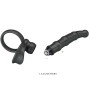 PRETTY LOVE - TATUM VIBRATING PENIS RING WITH PLUG 10 VIBRATIONS BLACK