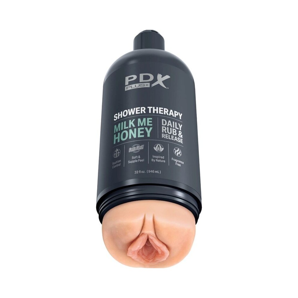 PDX PLUS - STROKER MASTURBATOR DISCREET DESIGN OF MILK ME HONEY SHAMPOO BOTTLE