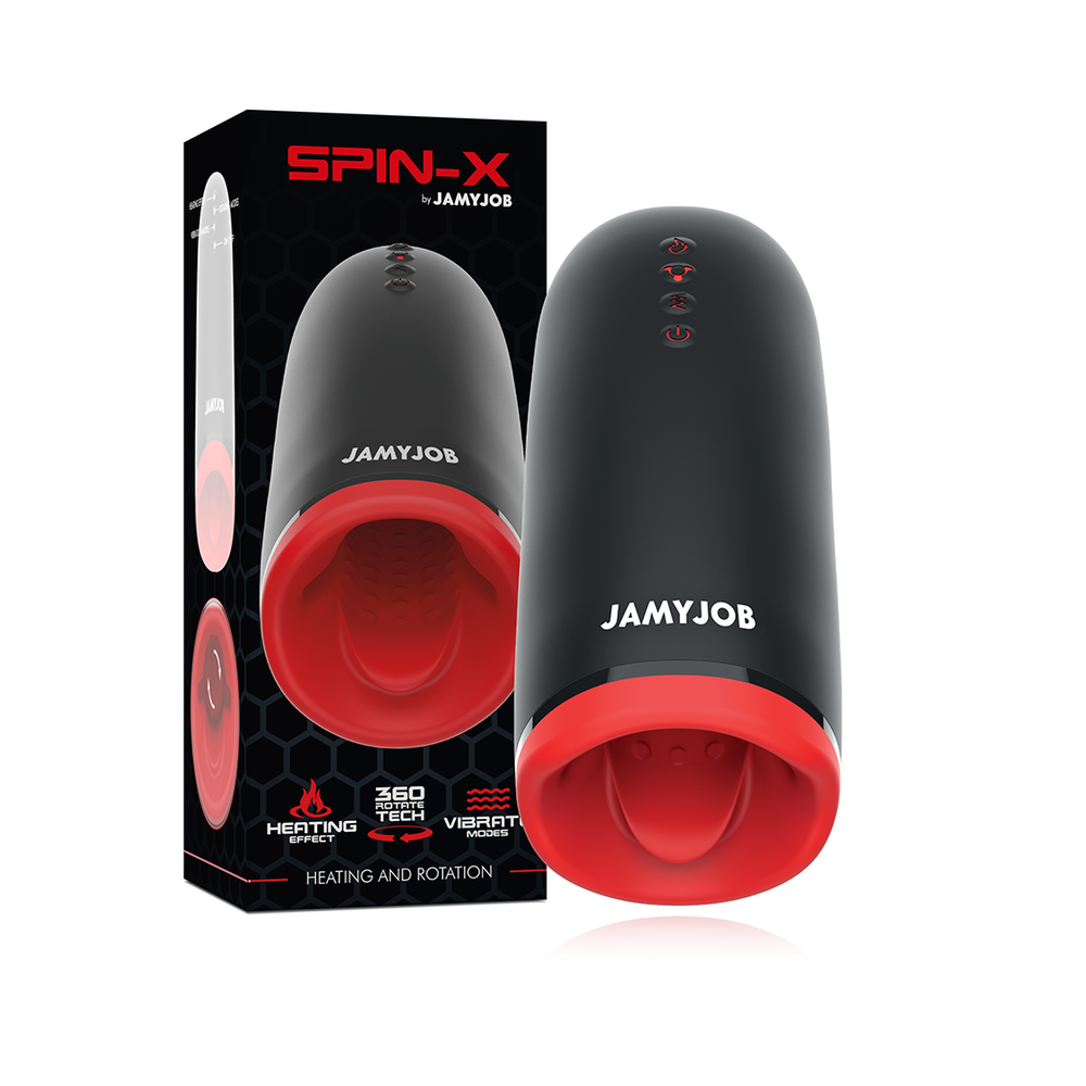 JAMYJOB - MASTURBADOR DE AQUECIMENTO E ROTAO SPIN-X