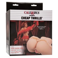 CALEXOTICS - THE PEEP SHOW GIRL DOPPIO MASTURBATORE REALISTICO FLESH