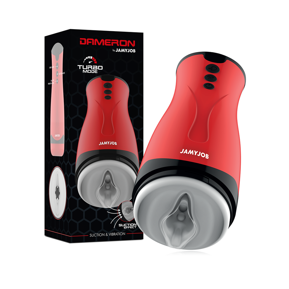 JAMYJOB - MASTURBATEUR À ASPIRATION ET VIBRATION DAMERON