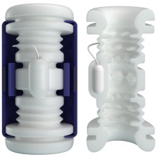 PRETTY LOVE - MASTURBATEUR POUR HOMME DJ LADY AVEC VIBRATION 5 RÉGLAGES VIOLET