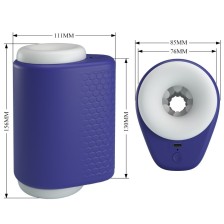 PRETTY LOVE - MASTURBATEUR POUR HOMME DJ LADY AVEC VIBRATION 5 RÉGLAGES VIOLET