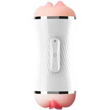 ARMONY - MASTURBATOR VIBRATOR DOUBLE VAGINA & MOUTH WHITE