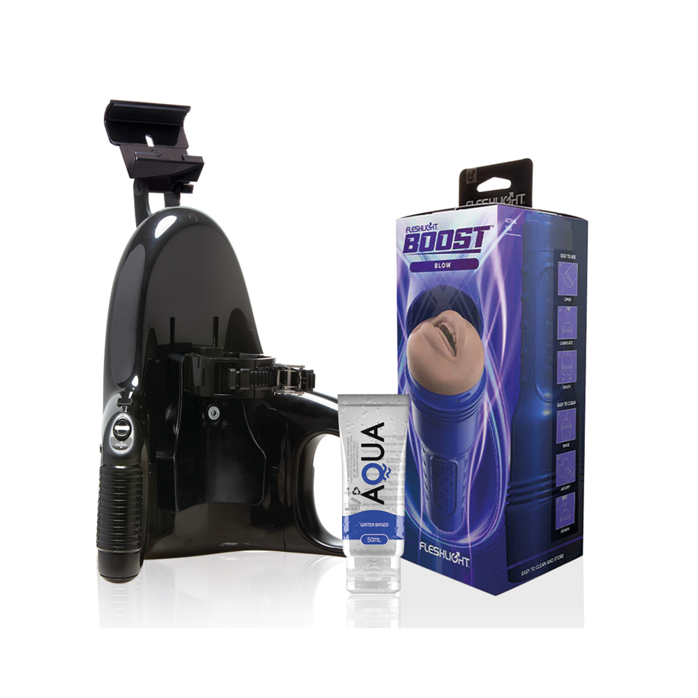 FLESHLIGHT - BLOW LM FLESH RP + LANÇAMENTO UNIVERSAL + LUBRIFICANTE AQUA QUALITY 50 ML