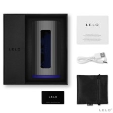 LELO - MASTURBATEUR F1S V2 AVEC TECHNOLOGIE SDK BLEU ET MÉTAL