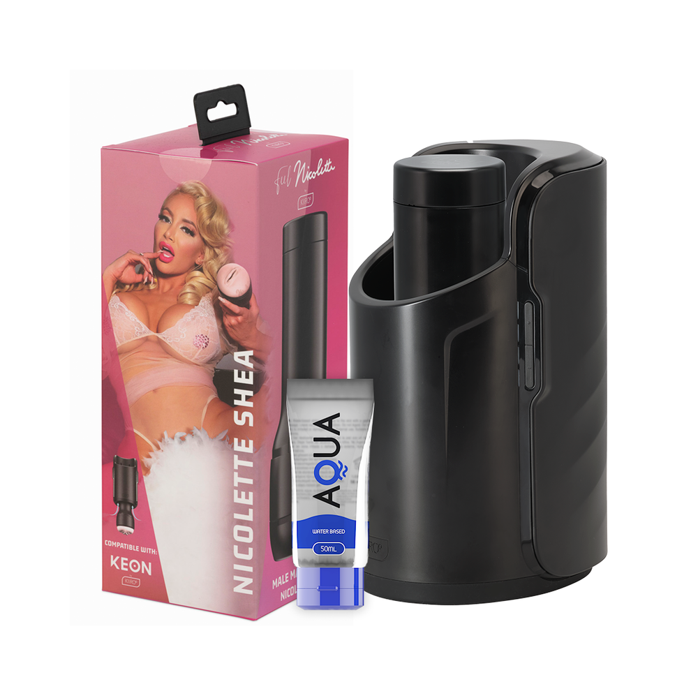 KIIROO - KEON + FEEL NICOLETTE SHEA STROKER + LUBRIFIANT DE QUALITÉ AQUA 50 ML