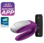SATISFYER - DOUBLE FUN PARTNER VIBRATOR LILA