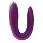 SATISFYER - VIBRADOR DOUBLE FUN PARTNER ROXO
