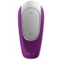 SATISFYER - DOUBLE FUN PARTNER VIBRATOR LILA