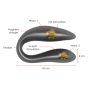 ONINDER - LISBOA G-SPOT- UND KLITORALSTIMULATOR SCHWARZ - KOSTENLOSE APP