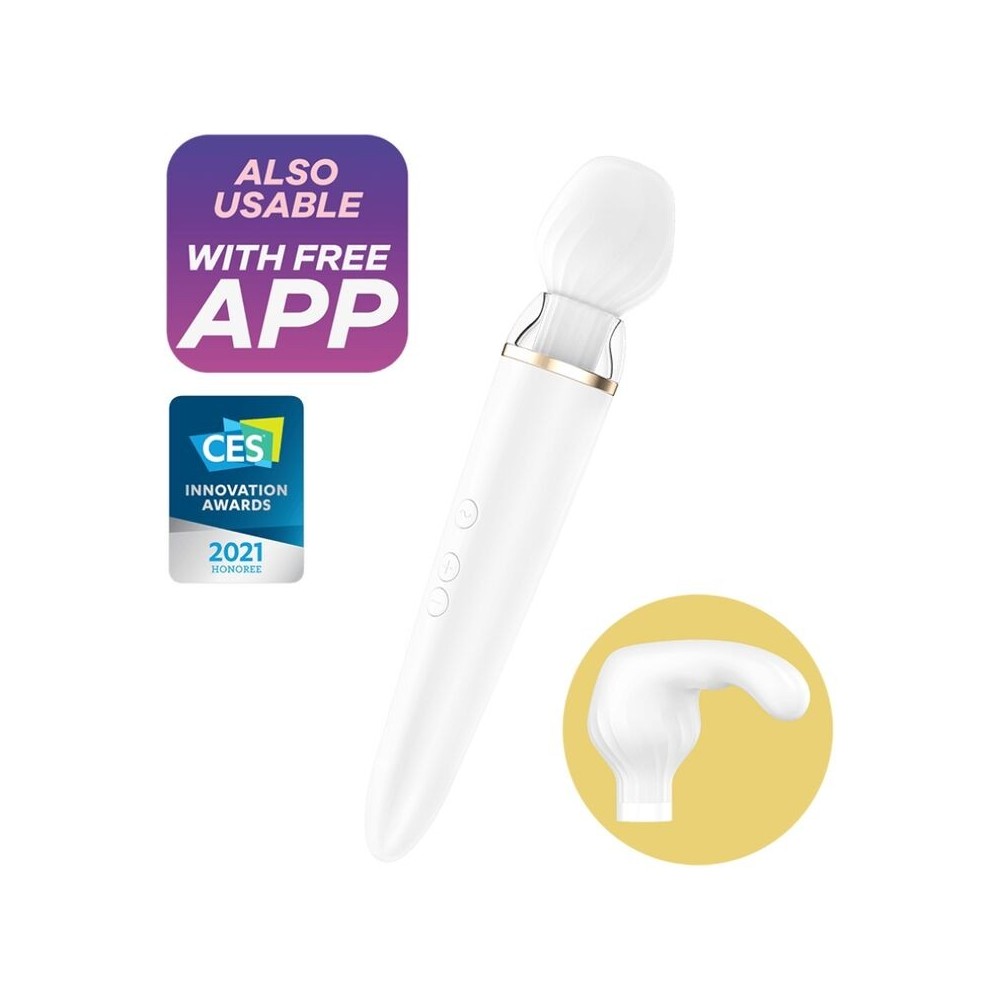 SATISFYER - APP DOUBLE WANDER BIANCO