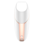 SATISFYER - LOVE TRIANGLE AIR PULSE STIMULATOR & VIBRATOR WHITE