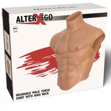 VERSTECKTE VERLANGE - ALTER EGO SILIKON-HERREN-TORSO-SHIRT MIT ABS-FLEISCH