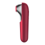 SATISFYER - DUAL LOVE VIBRATOR UND SAUGER MIT PULSIERTER LUFT ROT