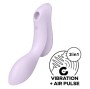 SATISFYER - VIBRATEUR CURVY TRINITY 2 AIR PULSE VIOLETTE