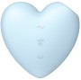 SATISFYER - CUTIE HEART ESTIMULADOR DE PULSO E VIBRADOR DE AR AZUL