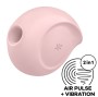 SATISFYER - STIMOLATORE DI IMPULSI D'ARIA SUGAR RUSH E VIBRATORE ROSA