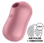 SATISFYER - COTTON CANDY AIR PULSE STIMULATOR & VIBRATOR ROSA