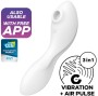 SATISFYER - CURVY TRINITY 5 ESTIMULADOR DE PULSO DE AR E APLICATIVO VIBRADOR BRANCO