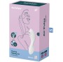 SATISFYER - CURVY TRINITY 5 ESTIMULADOR DE PULSO DE AR E APLICATIVO VIBRADOR BRANCO