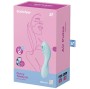 SATISFYER - CURVY TRINITY 5 ESTIMULADOR DE PULSO DE AR E APLICATIVO VIBRADOR AZUL