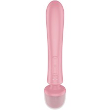 SATISFYER - TRIPLE LOVER RABBIT VIBRADOR MASSAGER ROSA