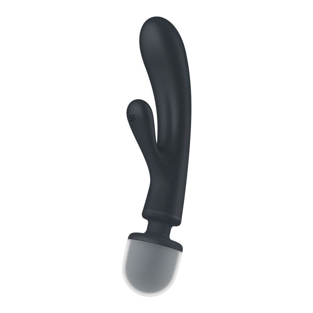 SATISFYER - TRIPLE LOVER RABBIT VIBRADOR MASSAGER CINZA