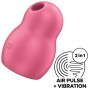 SATISFYER - PRO TO GO 1 DOPPELTER LUFTPULSSTIMULATOR & VIBRATOR ROT