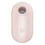 SATISFYER - PRO TO GO 2 DOUBLE AIR PULSE STIMULATOR & VIBRATOR BEIGE