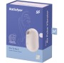 SATISFYER - PRO TO GO 2 ESTIMULADOR E VIBRADOR DE PULSO DE AR DUPLO BEGE