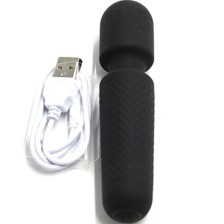 ARMONY - YOUR MAGIC MASSAGER E VIBRADOR RECARREGÁVEL 10 VIBRAÇÕES WAND DOTS PRETO