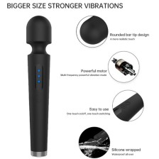 ARMONY - X POWER GRAND MASSEUR & VIBRATEUR 7 VIBRATIONS NOIR