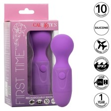 CALEXOTICS - FIRST TIME WIEDERAUFLADBARES MASSAGERÄT 10 VIBRATIONEN LILA