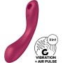 SATISFYER - CURVE TRINITY 1 AIR PULSE VIBRAZIONE ROSSO