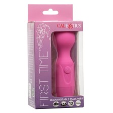 CALEXOTICS - FIRST TIME MASSAGEADOR RECARREGÁVEL 10 VIBRAÇÕES ROSA