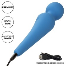 CALEXOTICS - COUTURE KIT VIBRATEUR WAND 10 VIBRATIONS BLEU