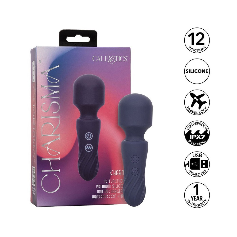 CALEXOTICS - CHARISMA CHARM MASSAGER 12 FUNÇÕES ROXO