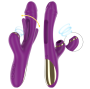 INTENSE - ATENEO VIBRADOR MULTIFUNÇÕES RECARREGÁVEL 7 VIBRAÇÕES COM LÍNGUA OSCILANTE E SUCÇÃO ROXA