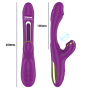 INTENSE - ATENEO RECHARGEABLE MULTIFUNCTION VIBRATOR 7 VIBRATIONS WITH OSCILLATING TONGUE AND PURPLE SUCTION