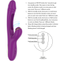 INTENSE - ATENEO WIEDERAUFLADBARER MULTIFUNKTIONSVIBRATOR 7 VIBRATIONEN MIT OSZILLIERENDER ZUNGE UND LILA SAUGROHR
