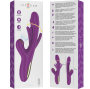 INTENSE - ATENEO RECHARGEABLE MULTIFUNCTION VIBRATOR 7 VIBRATIONS WITH OSCILLATING TONGUE AND PURPLE SUCTION