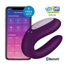 SATISFYER - APPLICATION DOUBLE JOY CON VIOLET